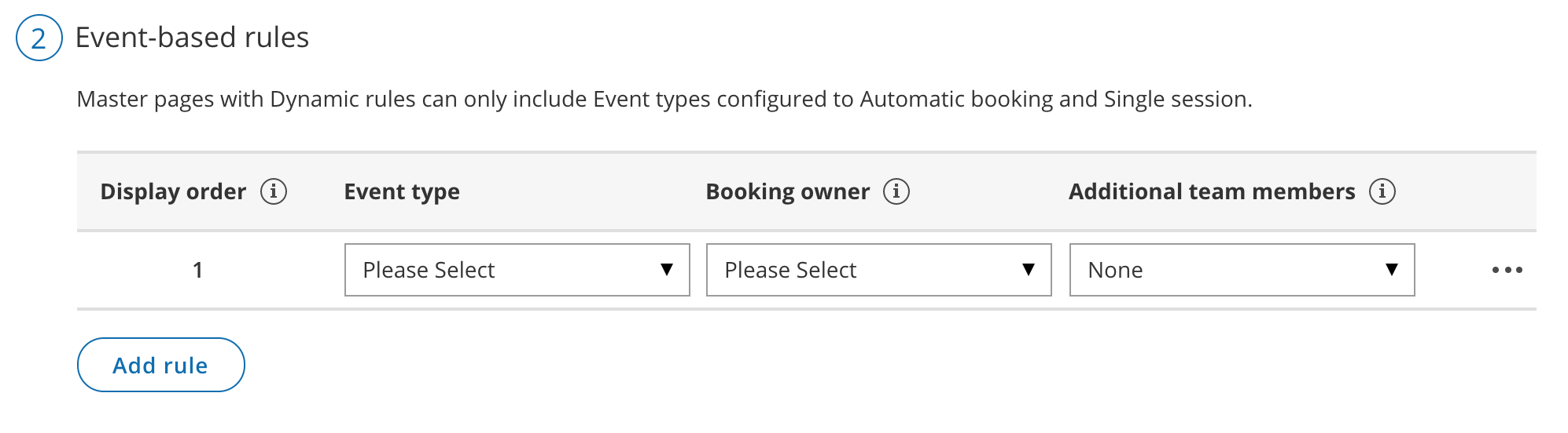 Figure 3: Add an event-based rule